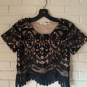 Lovers + Friends Black Lace Set